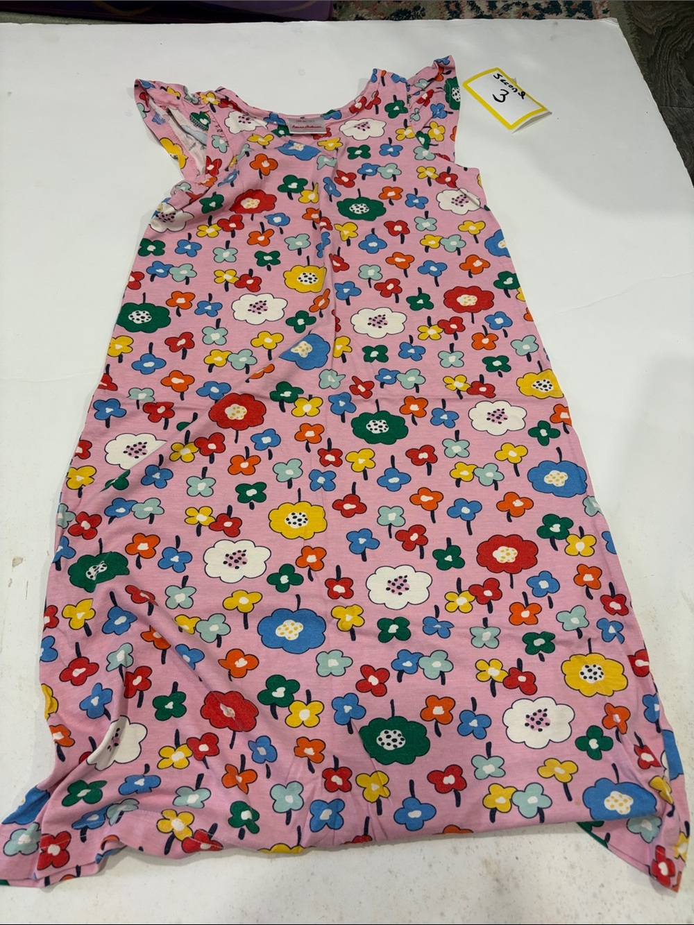 Hanna Andersson Pink Floral Nightgown with Multicolor Blooms